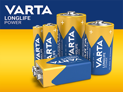 Varta Piles Alcalines Industrial Pro AA x 4 – +2Cubes.fr